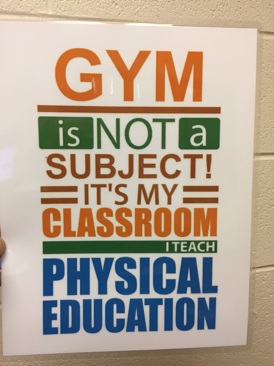 pe4everykid's tweet photo. Thanks, @CapnPetesPE for these signs to hang outside my gym doors this year. #physed https://t.co/iV25HdcO0F