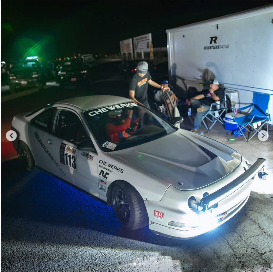 Happy #Friday! Check out our man AJ from #RelentlessRacing  in his #Acura #Integra #race #car gettin' in some #track action! Rockin' the pro grade curved 50" #NoxLux LED #Lightbar, LED cube lights, and #LED rock lights! Congrats on the win AJ! Nox-Lux.com #TGIF