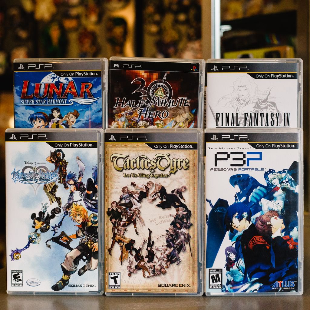 Reset Games on Twitter: "The PSP is perfect for JRPG lovers and we happen a bunch of excellent titles currently in-stock! . #psp #sony #persona #finalfantasy #lunar #tacticsogre #kingdomhearts #halfminutehero #