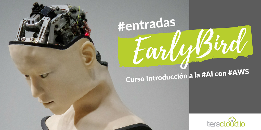 teracloudio's tweet photo. EARLY BIRD!!! Aprovechá las entradas anticipadas y packs grupales para el Curso de Introducción a la Inteligencia Artificial con AWS Más info 👉https://t.co/tCTMha4Iyf #CursoAI #InteligenciaArtificial #capacitacion #SeUnExperto #tickets https://t.co/2dJGcTrnZ3