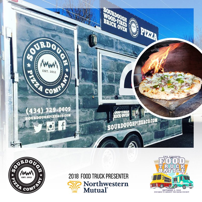 The Sourdough Pizza Company is coming to the #VAFoodTruckBattle! Get your VIP tickets before they are sold out!