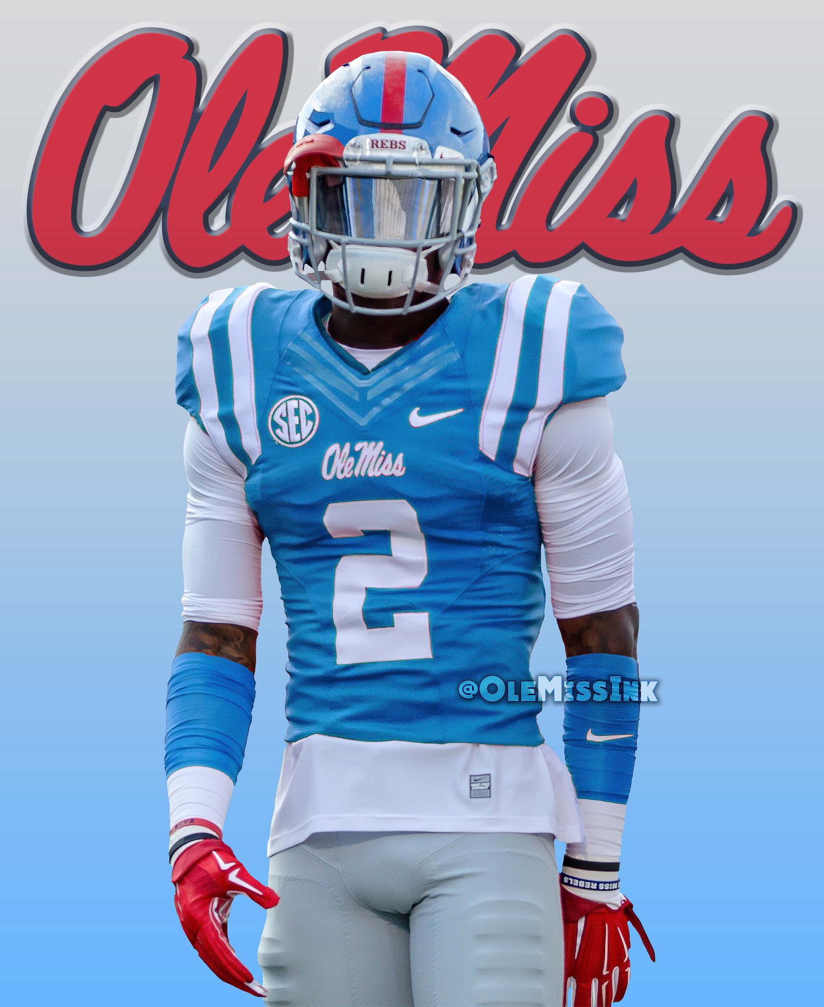 Ole Miss Ink on X: Was curious to see how a powder jersey would