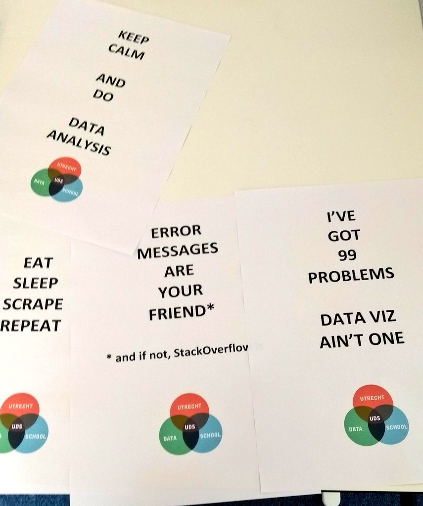 data_school's tweet photo. We have finished prepping for the UDS Summer Edition which will kick off next week! Check out our spiffy motivational posters! #UDSS18 https://t.co/e90XHZbFY1
