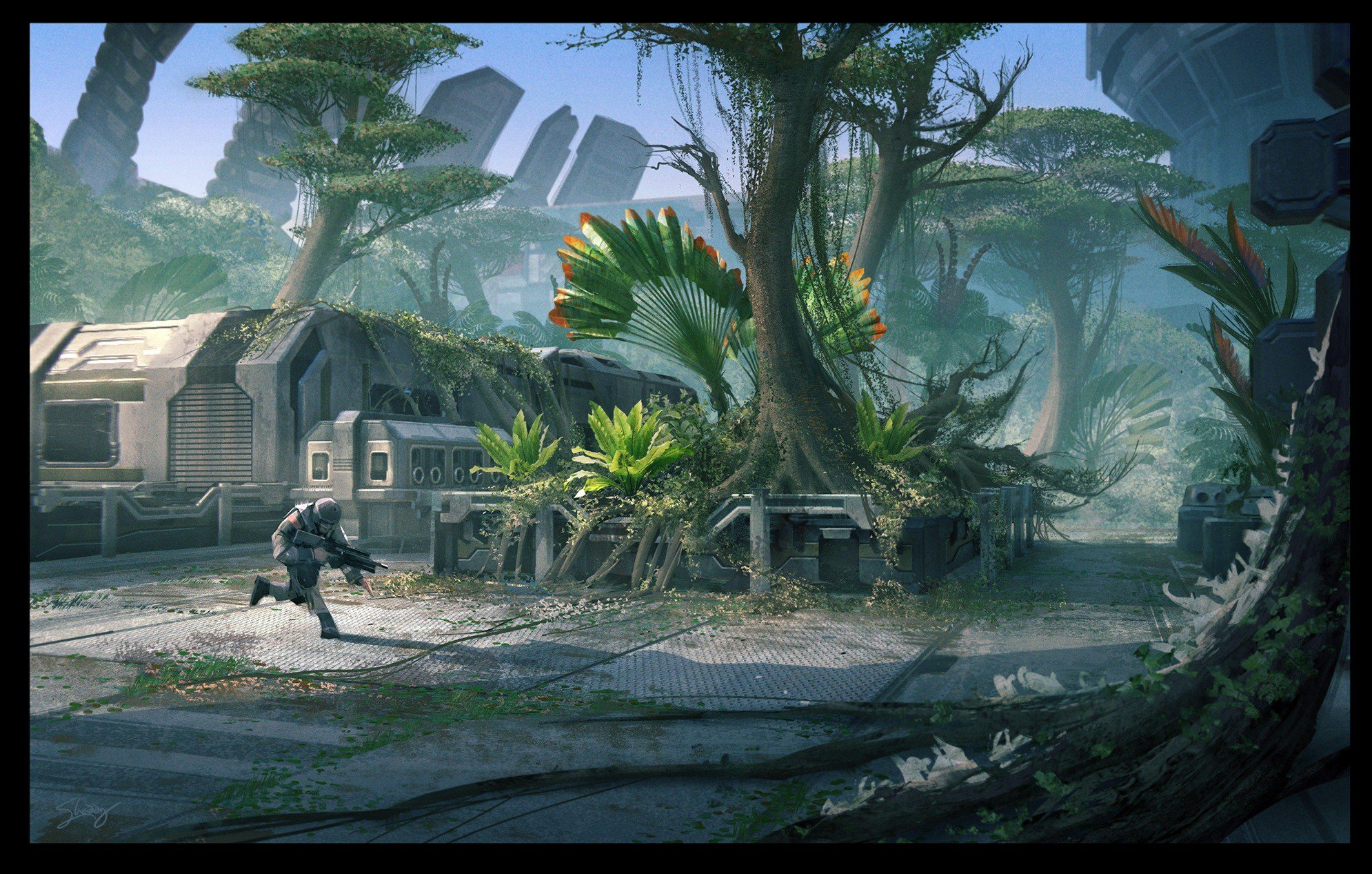 Planetside 2 Do You Remember The First Time You Crashed Through The Underbrush Of A Biolab Jog Your Memory With A Bit Of Concept Art For This Flashbackfriday T Co Vhckc6liqx