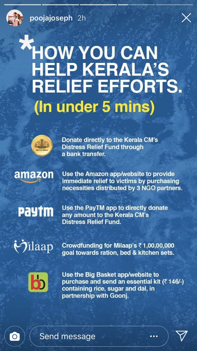 KetakiBhoj's tweet photo. Want to help out with #KeralaFloodRelief but don’t know how? These are the quickest, easiest options. https://t.co/sZiVr0dYiI