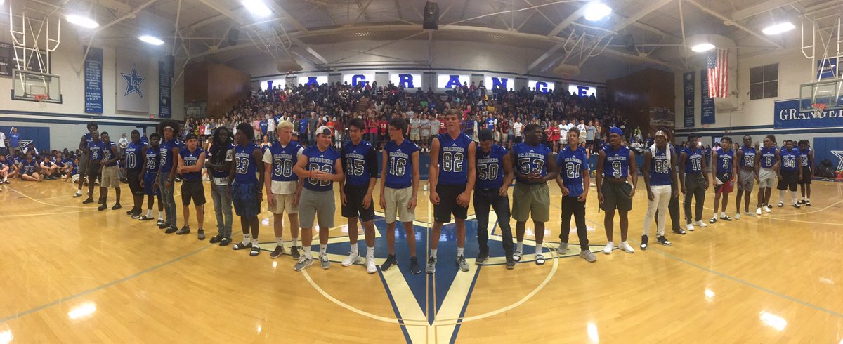 Granger_Nation's tweet photo. Senior Football Players ready to #defendthestar https://t.co/6AH4gfQKZ3