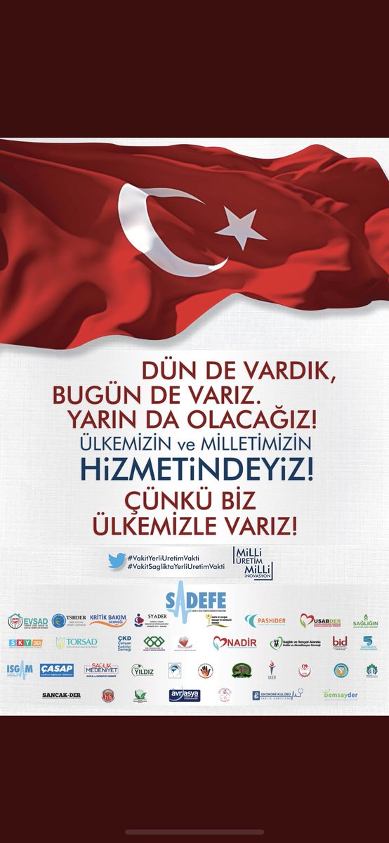 Ülkemizin, Milletimizin ve Meslektaşlatımızın hizmetindeyiz.