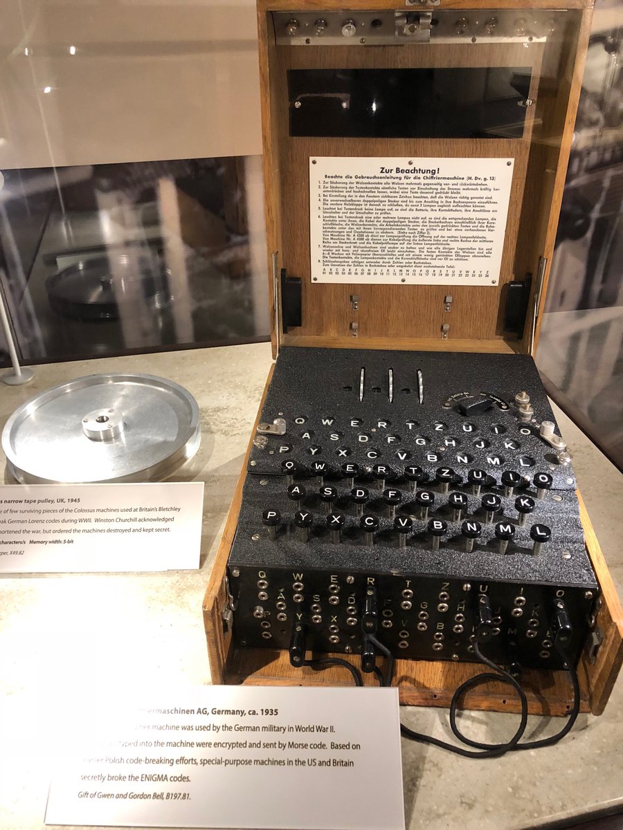 LucaVigano68's tweet image. Enigma! ⁦@KingsNMS⁩ ⁦@kclinformatics⁩ #historyofcomputing