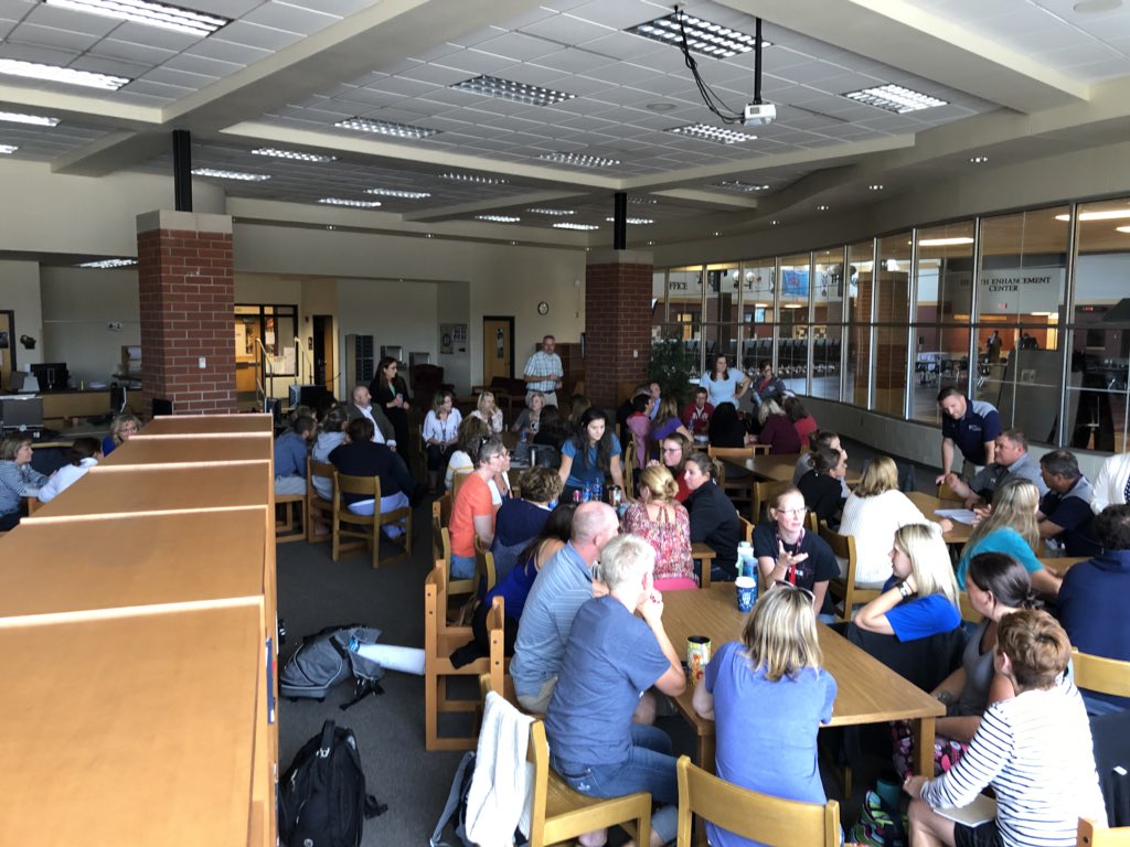 Great closing collaboration happening after an incredible week of learning <a href="/WaupacaSchools/">WaupacaSchools</a>!  <a href="/1stEdResources/">FIRST Ed Resources</a> #LearningFIRST