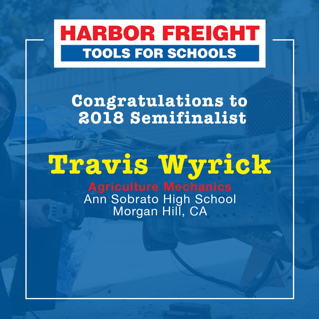 Congratulations to 2018 Semifinalist, Travis Wyrick of Ann Sobrato High School in Morgan Hill, #California! bit.ly/2018HFTFSSemif…