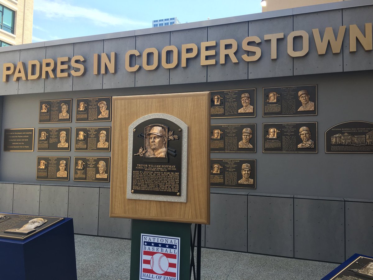 San Diego Padres on X: The Cooperstown plaque has arrived at @PetcoPark!  #HOFfman  / X