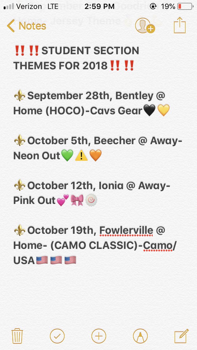 Crazies_Nation's tweet photo. ⚜️2018 STUDENT SECTION THEMES⚜️ Homecoming is September 28th! RT TO SPREAD THE WORD!! let’s make this the best season yet💥💥 https://t.co/Pbp0G8bSTj
