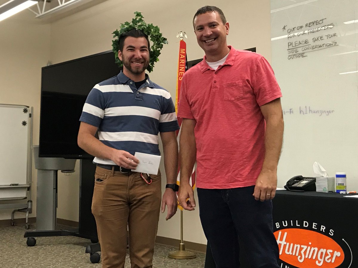 Hunzinger1907's tweet photo. We have two #FeatureFriday employees! Congratulations Anton Rice and Shawn Durkin for earning their #LEED AP BD+C accreditations from the @USGBC 🌎♻️🌳 https://t.co/f3jlBpaqsk