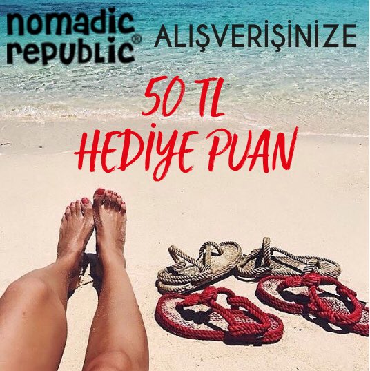 Nomadic Republic alıyorsunuz, 50 TL Para Puan kazanıyorsunuz. İyi alışveriş bence 🤔 depos.com.tr