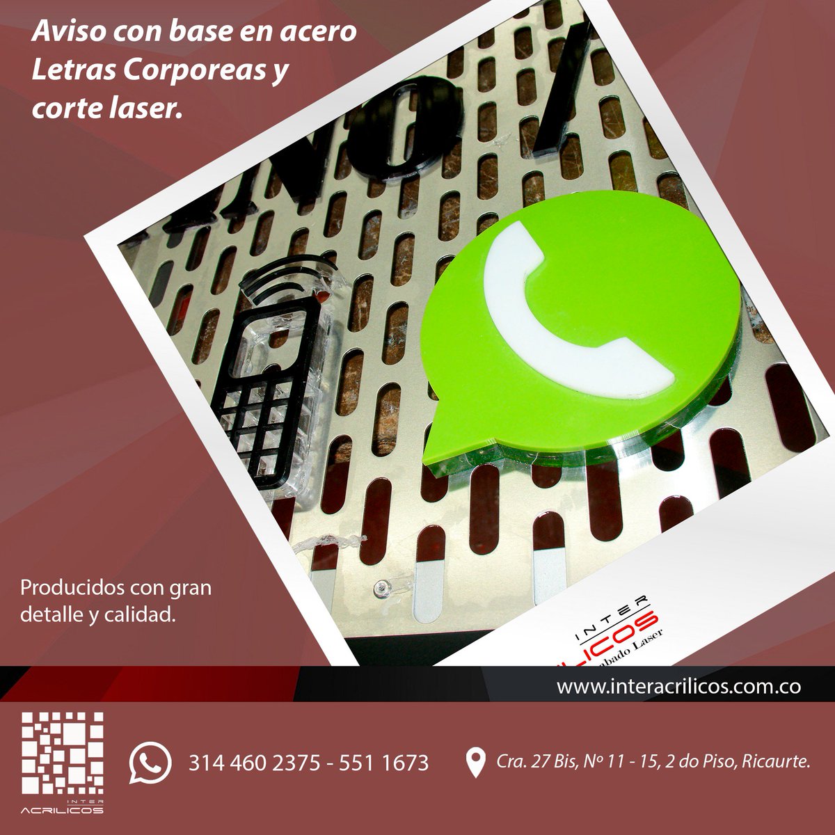 interacrilicos's tweet photo. Detalles y acabado en avisos para exteriores, alta calidad con materiales de primera!
#avisosenricaurte
#publicidadexterior
#interacrilicos
#acrilicosyavisosluminosos
#diseñoycalidad https://t.co/mMDCz0vcd6