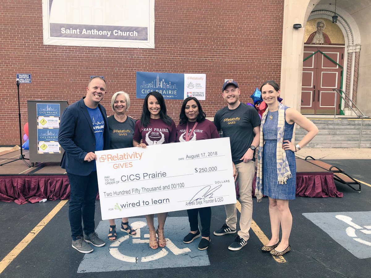 Distinctive_Edu's tweet photo. Thanks to @RelativityHQ, @CICS_schools and our @CICSPrairie leaders, teachers, and staff! We are beyond excited about the incredible impact this gift will make! #WiredToLearn https://t.co/z1owvvXPro