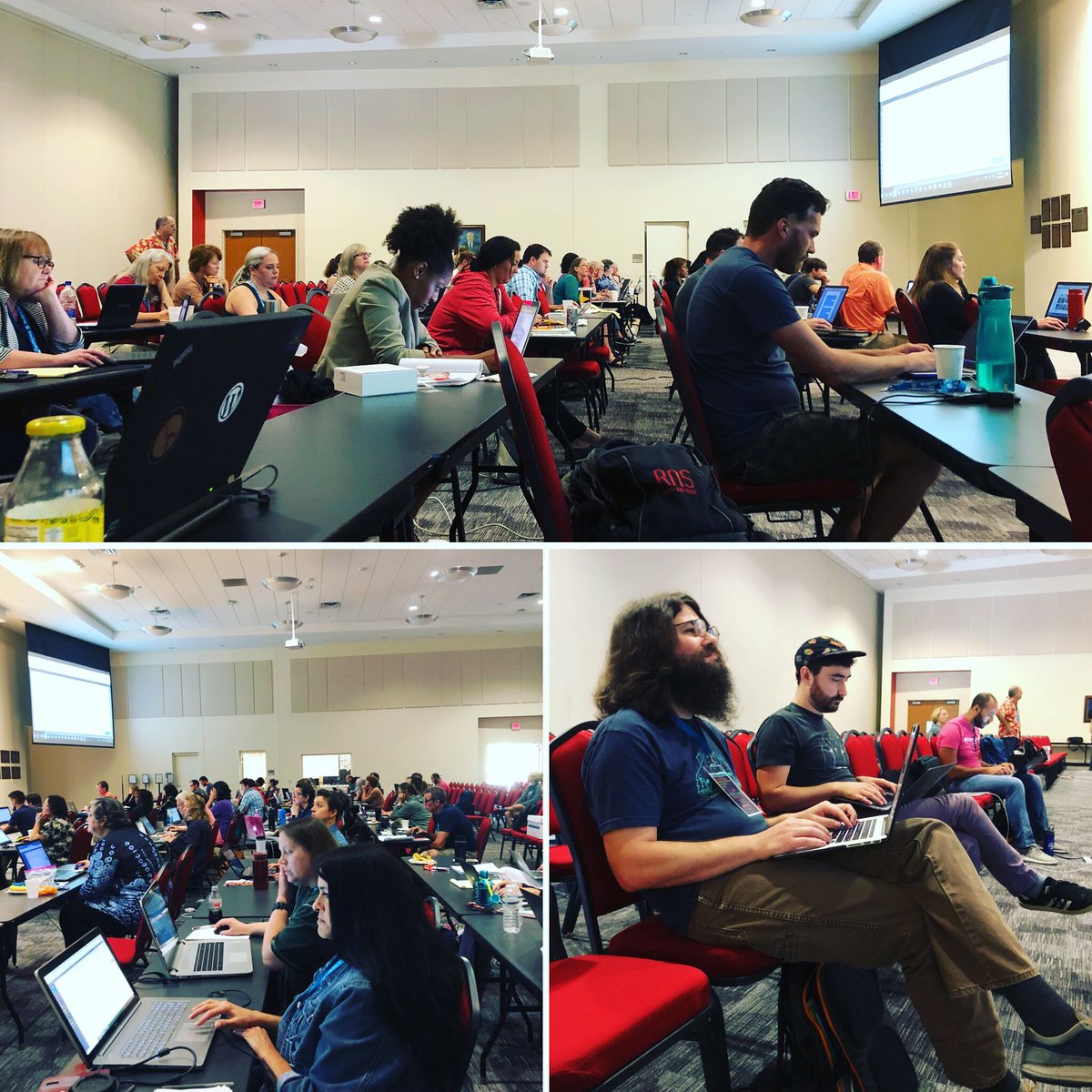 Having such a great day at #WCAVL PreCamp Boomer of <a href="/BigBoomDesign/">Boomer Sassmann</a> is helping elevate, empower, and engage people learning about #WordPress. <a href="/SarahDBenoit/">Sarah D. Benoit she/her</a> of <a href="/JBMediaGroupLLC/">JB Media Group</a> taught everyone about #contentmarketing and @sunnypointcafe kept us fed. So grateful for this #community.