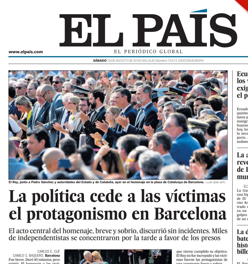 evasupina's tweet photo. No dejes que la realidad te estropee un buen titular.
#BarcelonaCiutatdePau https://t.co/lBCTeCvVN3