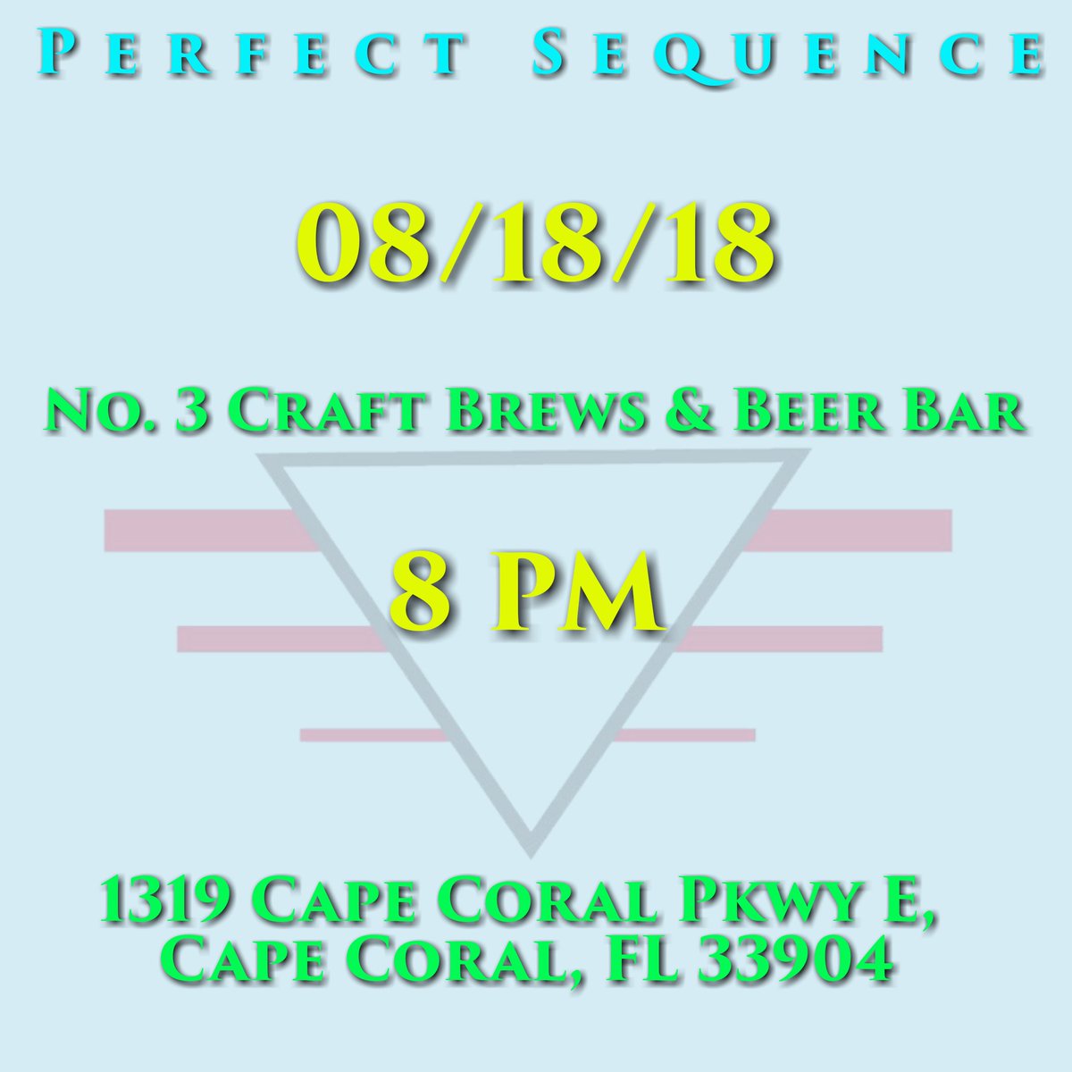 PerfectSequence's tweet image. Come grab some brews with us tomorrow @No3brews 🎸🥁🤘 #perfectsequence #alternativerock #swflmusic #capecoral #naples #fortmyers #Music #musicians #live #bass #guitar #drums #keyboard #YouTube #supportlocalmusic #swfl #awaken #newmusic #SoundCloud #originalmusic #August2018