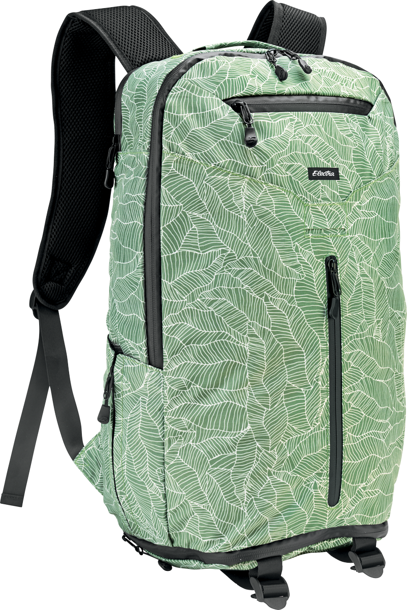 Electra_Bicycle's tweet image. Our newest backpacks are the best way to show off your Electra style while safely carrying your goodies from place to place. Meet the Electra Palm Backpack! #backpack #commuteready [link to backpacks]