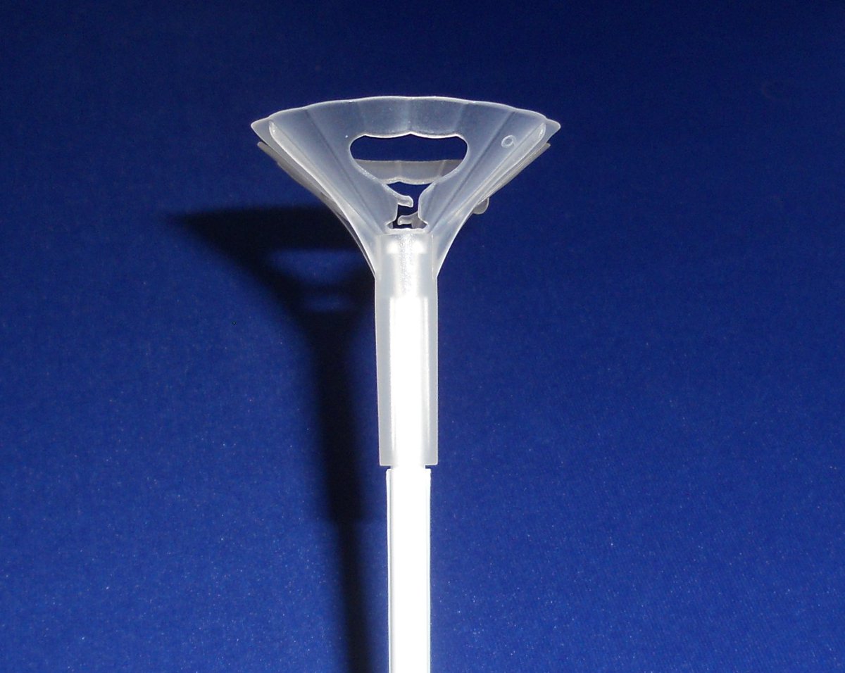 controlba1's tweet image. We have solid sticks in either white or clear with bubbles for our Twist Lock version or our Snap Lock permanent locking cup and stick.  controlballoonproducts.com