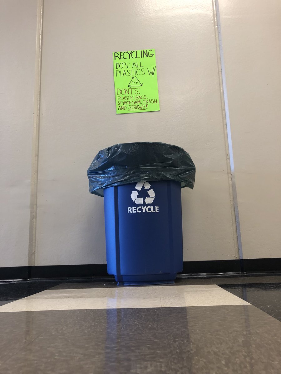repmogreenteam's tweet photo. THE BINS ARE BACK! There are seven places you can now recycle plastic in various locations around campus. https://t.co/DGsLdxawK3