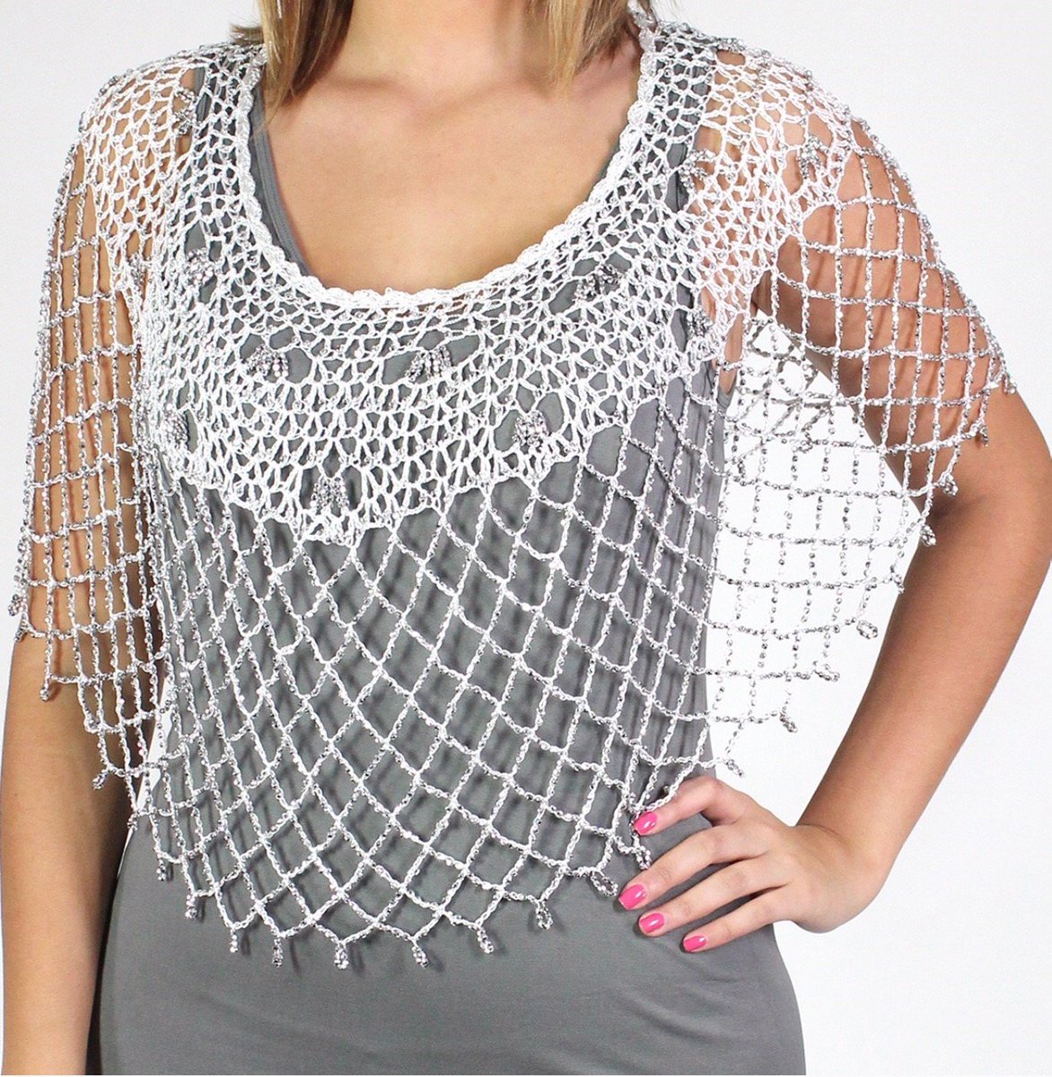 White Silver Beaded Crochet Evening Poncho #canada #instalikes #shoppingonline #shoppingday #fashionista #canadaonline #kidsclothes #instagram #clothes #shopping
$25.99
➤ goo.gl/P4Efzc
via <a href="/outfy/">Outfy ‑ Auto create & post AI Social Media content</a>