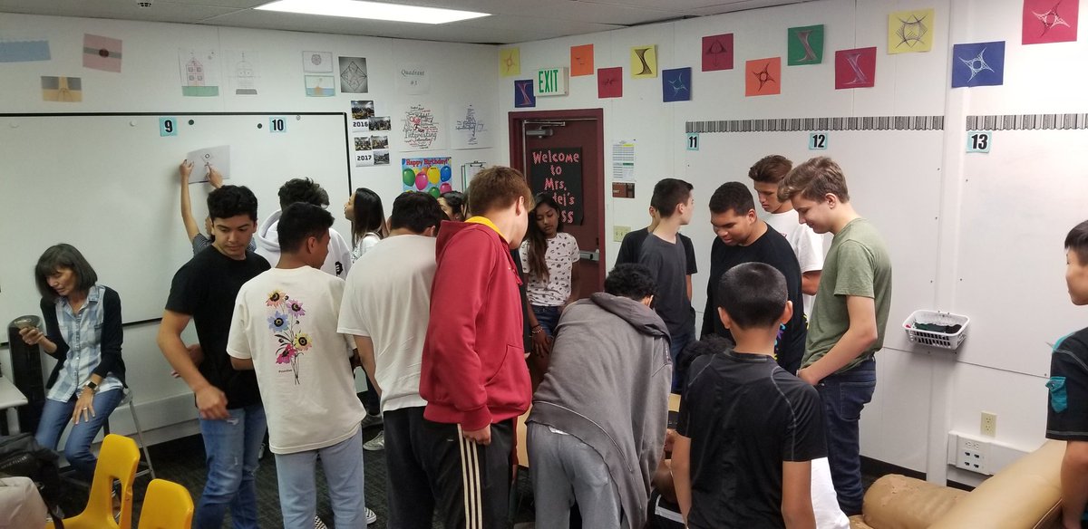 MrsTedei's tweet image. Great first week with #visualpatterns @fawnpnguyen #breakoutedu @miss_meikle and #360math @edcampOSjr can't wait for next week! @RobbieGreep #iteachalg1