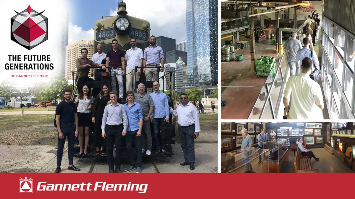 GannettFleming's tweet photo. As a chance to explore &amp; network, the #futuregenerations of #GannettFleming #Toronto chapter recently hosted an excursion to the @TORailwayMuseum &amp; @SteamWhistle! Click to learn more about our #community involvement. https://t.co/XABpgLG9xQ #FuGenGF #JoinOurJourney #inclusion https://t.co/vXsmlib3yY