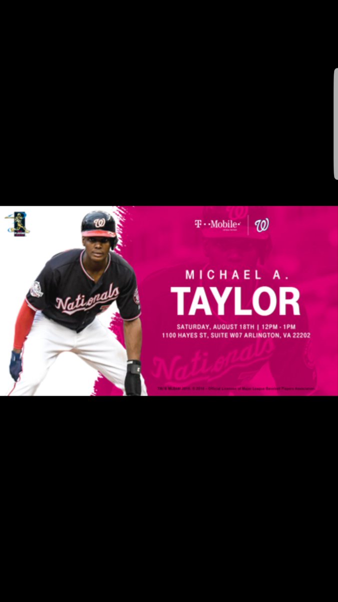 This right here 👇 We can’t wait to see you tomorrow, <a href="/TMobile/">T-Mobile</a> at #PentagonCityMall from 12pm-2pm to meet <a href="/Taylor_Michael3/">Michael A Taylor</a> <a href="/Nationals/">Washington Nationals</a> fans! #AreYouWithUs #SeeYouThere @TMobileTruckDC