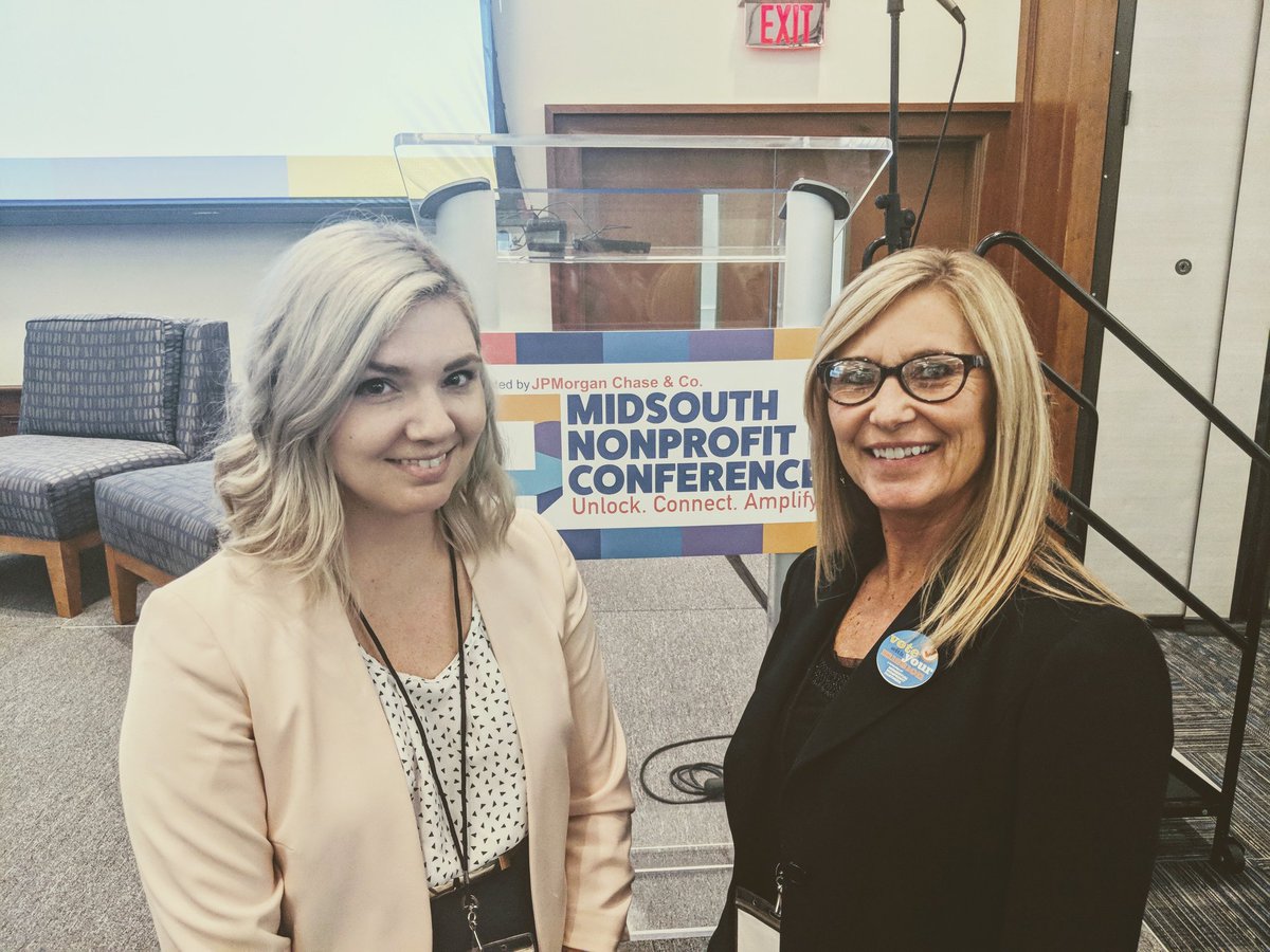 We would like to introduce our new Programs and Office Administrator, Alison Buccini, and to congratulate our recently promoted Executive Director, Carrie Burke! What better way to wrap up a workweek than to join our partners for the #midsouthnonprofitconference