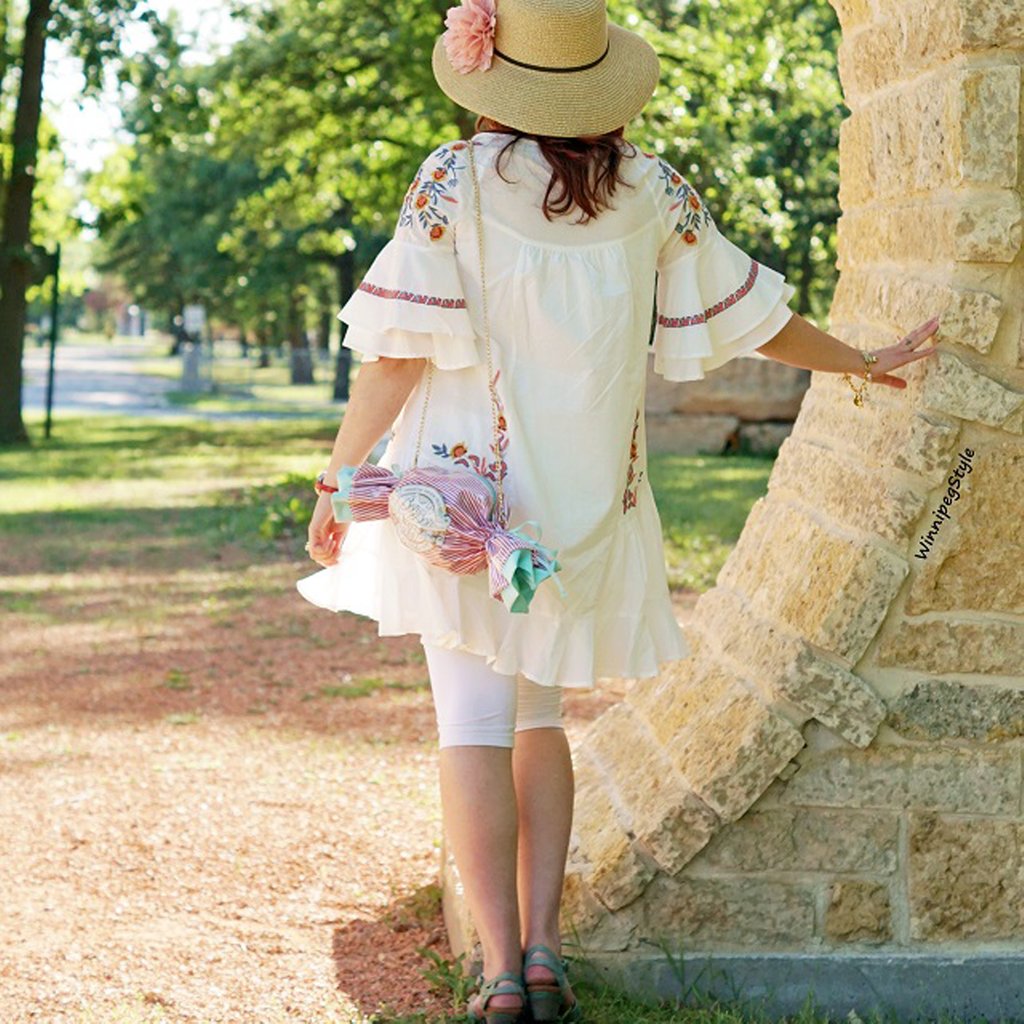 BagMeBaby's tweet photo. Say Bon Bon Voyage, Winnipeg Style! Doesn't she look ready to explore the Mediterranean? 🍬👛💜Follow Rebecca's adventures at: @winnipegstyle &amp; read her review of our Bon Bon Voyage Candy Purse on her blog. 👉Save 5% with code WINNIPEGSTYLE 👉https://t.co/Ipe7xJGaqn #candypurse https://t.co/UX5145PtPh