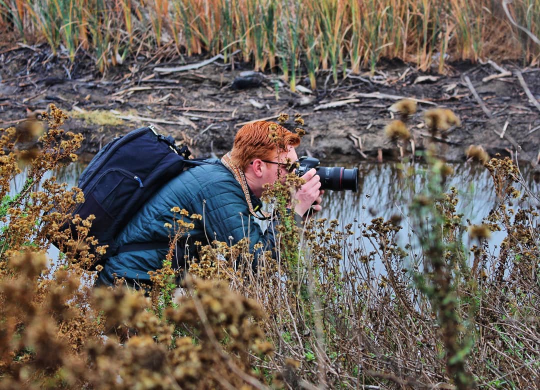 Professional photographer and Merryman Media client <a href="/spencercroce/">Spencer Croce</a> lining up a shot of the Carpinteria marshes! #merrymanmedia #carpinteriastatebeach  #santabarbara #montecito #REI1440project #OptOutside