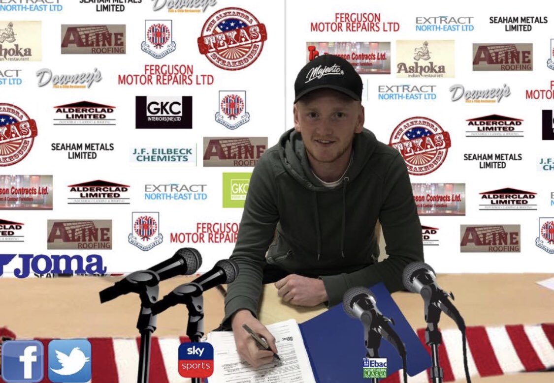 NEW SIGNING! - Seaham Redstar announce former Carlisle United defender <a href="/aidhutchy/">Aidan Hutchinson</a>. He goes straight into the 18 man squad away to Newton Ayecliffe tomorrow. #welcometothestarhutchy