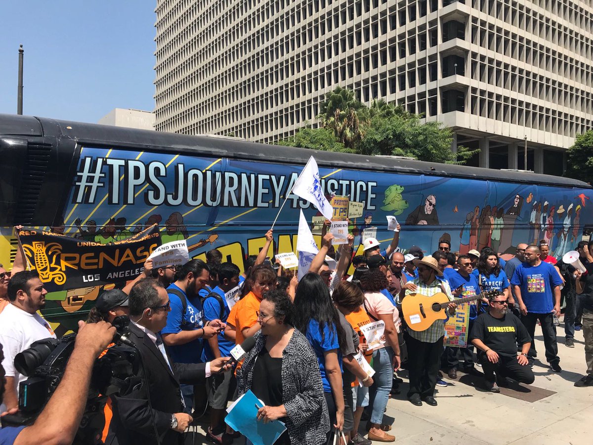 CISPES-LA at the #TPS #JourneyforJustice!

TPS holders from #ElSalvador, #Honduras, #Nicaragua, #Haiti, #Sudan, #Nepal, and #Somalia will travel fr #LA -> #DC, stopping in >50 cities, joining local committees to #saveTPS, demand #ResidencyNow!
More info: savetps.com/jforj