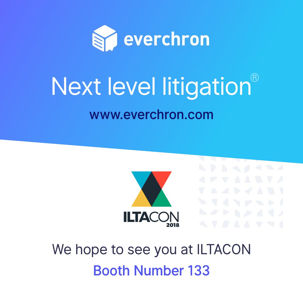 We are excited to be heading to ILTACON next week (August 20-23).  Be sure to stop by to say hello. We'll be in Booth 133.