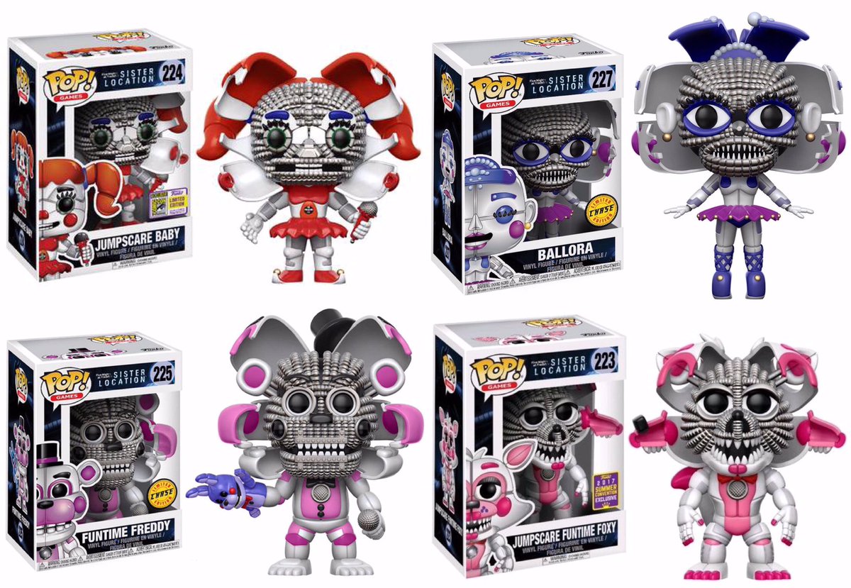 Funko POP Five Nights at Freddy's Pop! Vinyl Figures Jumpscare Funtime  Freddy Chase 225 