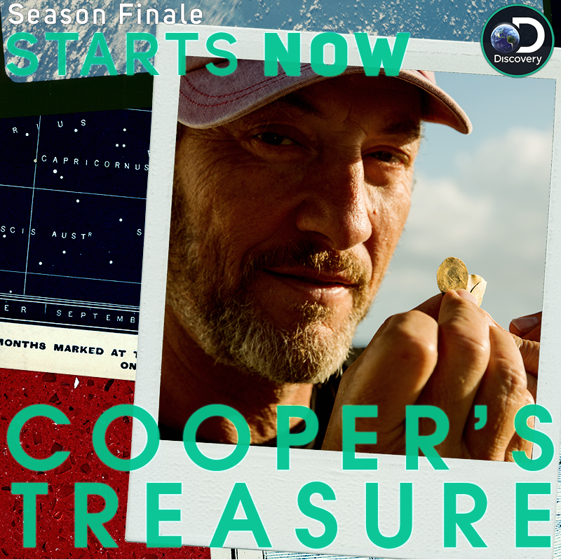 CoopersTreasure's tweet photo. The season finale of #CoopersTreasure starts NOW and the pressure is on to make a big discovery. 🔍 https://t.co/ebH01Qhswl