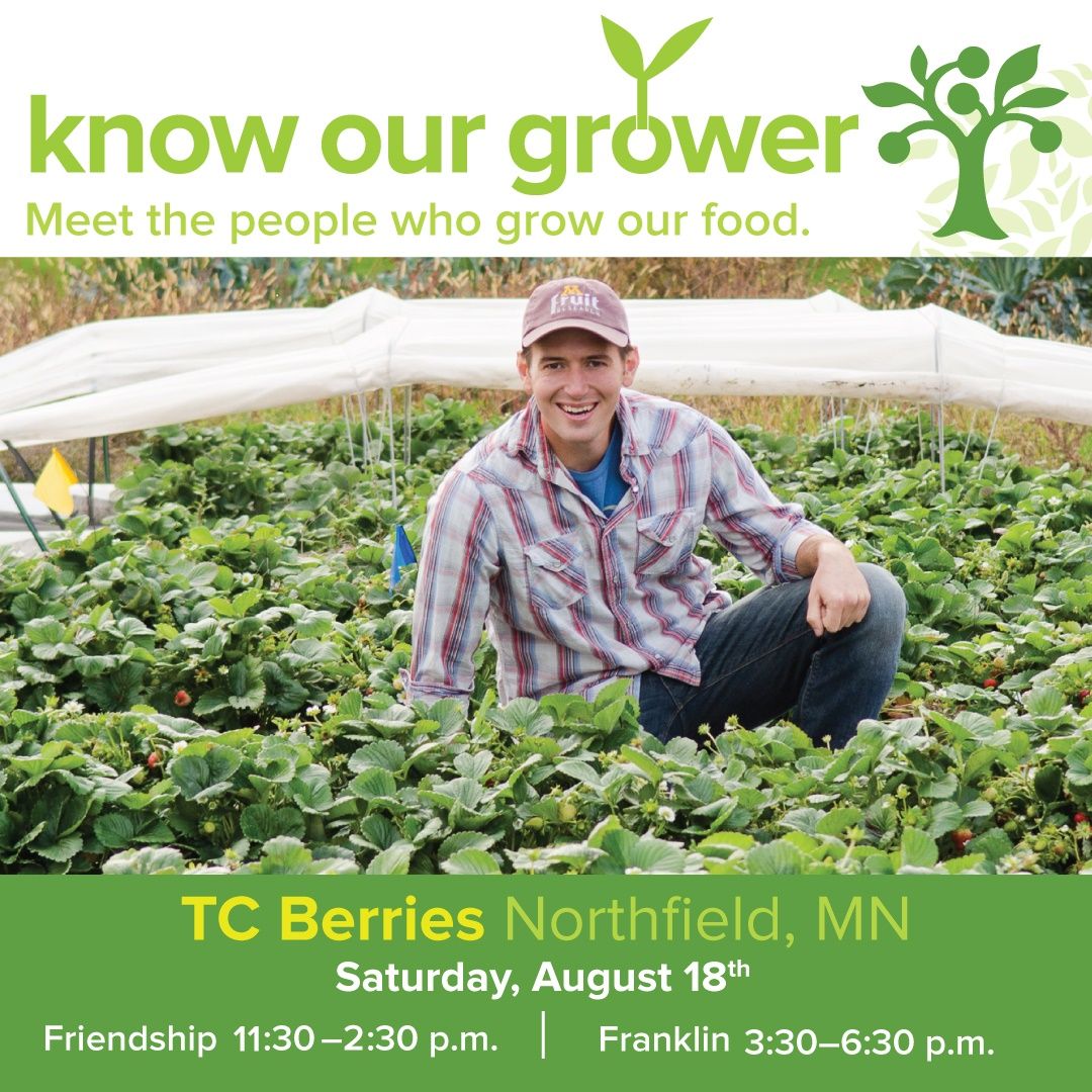 sewardcoop's tweet photo. Come meet the farmers that grow our food! Twin Cities Berries is sharing their stories and providing samples of their amazing berries as part of our #KnowOurGrower series at Seward Community Co-op tomorrow:
11:30 a.m.-2:30 p.m., Friendship Store
3:30-6:30 p.m., Franklin Store https://t.co/DIzMdpFRiJ