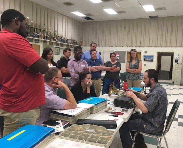 HollandsOpusFdn's tweet photo. We hosted Instrument Repair Workshops in Houston TX with @MusicArtsFan, and Aiken SC with @PecknelMusic, this week as part our Music Education District Support Services (MEDSS). The workshops were a hit! Learn more about MEDSS here: https://t.co/YYT5jzJ1sb
#mhopus #medss https://t.co/E6gp8DWJaO
