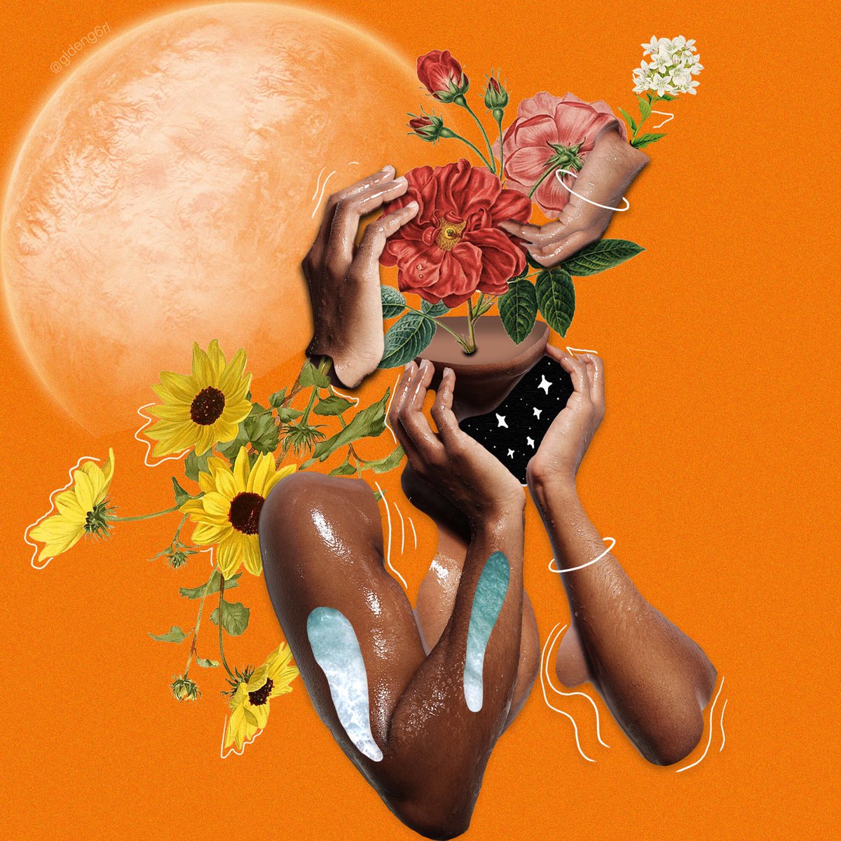 gldeng6rl's tweet image. Can y’all tell that I love bright colours in my artwork?