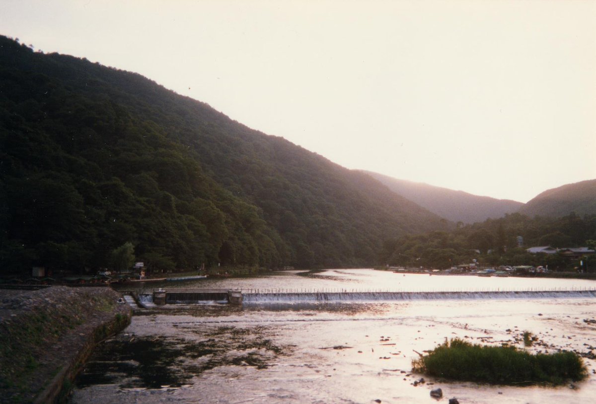 A glittering #sunset on the #AiRiver, #Arashiyama, #kyoto #Japan #scenicJapan