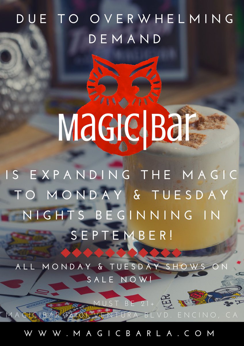 Mondays AND Tuesdays!!