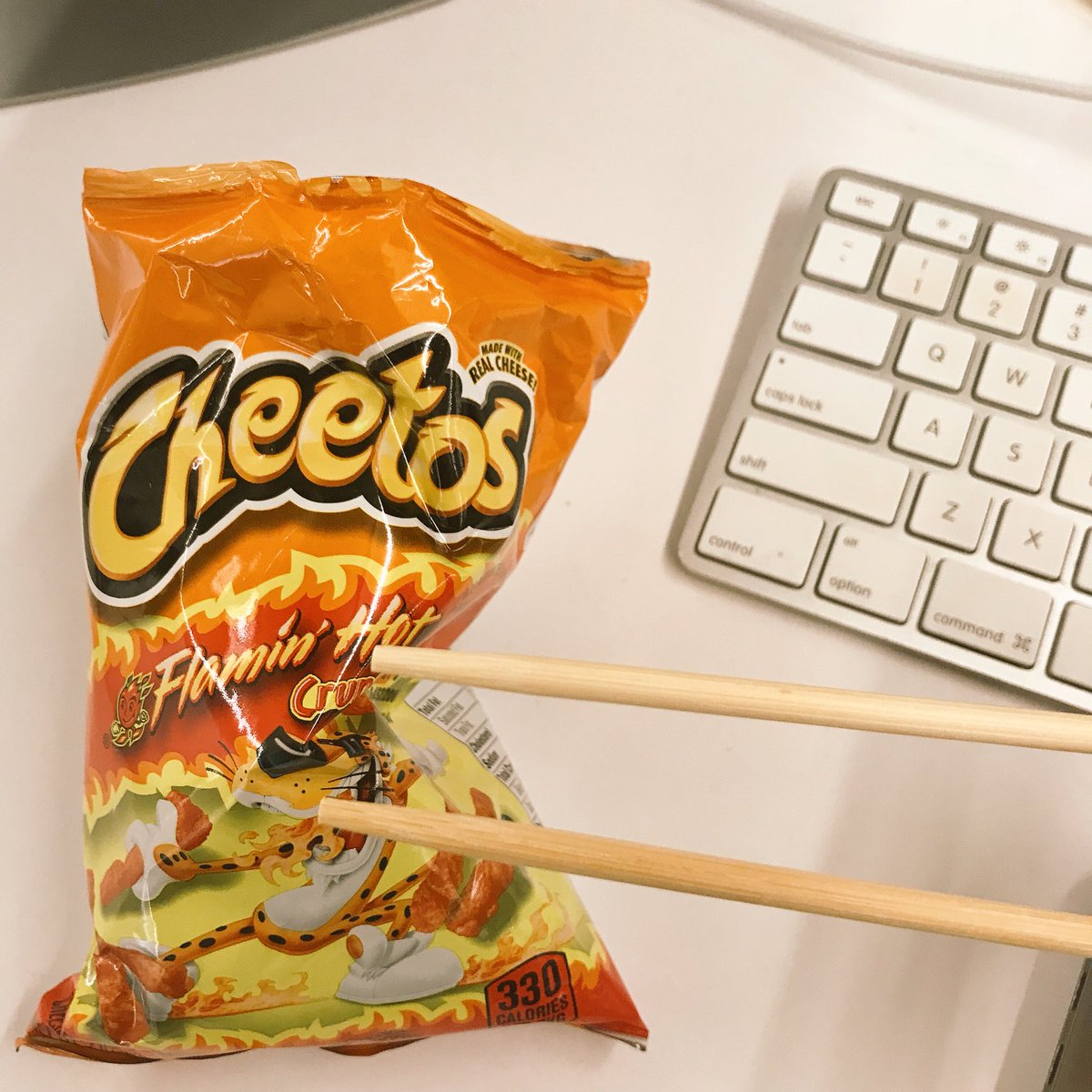 dpjandu's tweet image. Hot Cheetos and chopsticks. #EfficientExecution 🔥