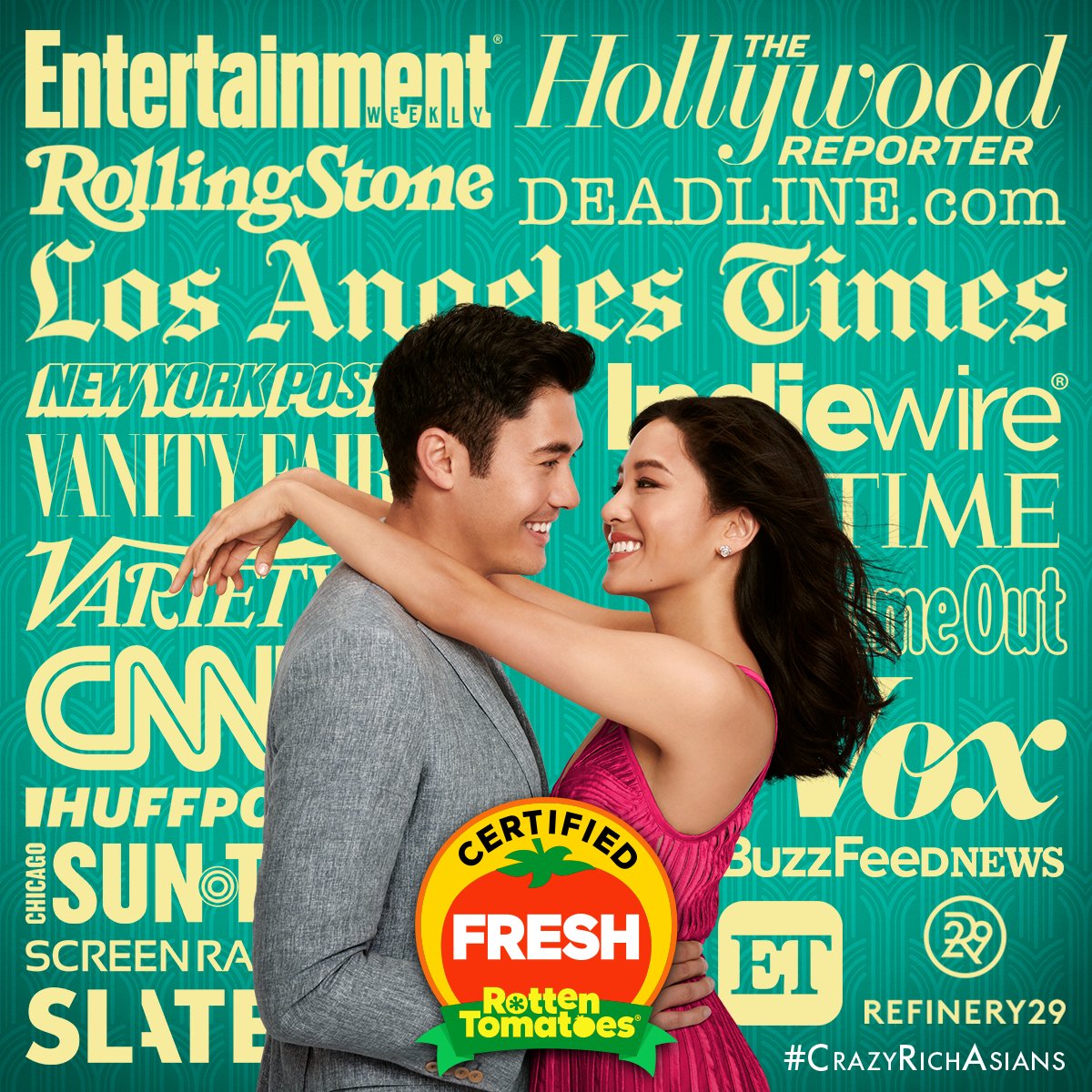 CrazyRichMovie's tweet image. A crazy amount of love for #CrazyRichAsians! 💞 Have you gotten your tickets? bit.ly/crazyrichasian…