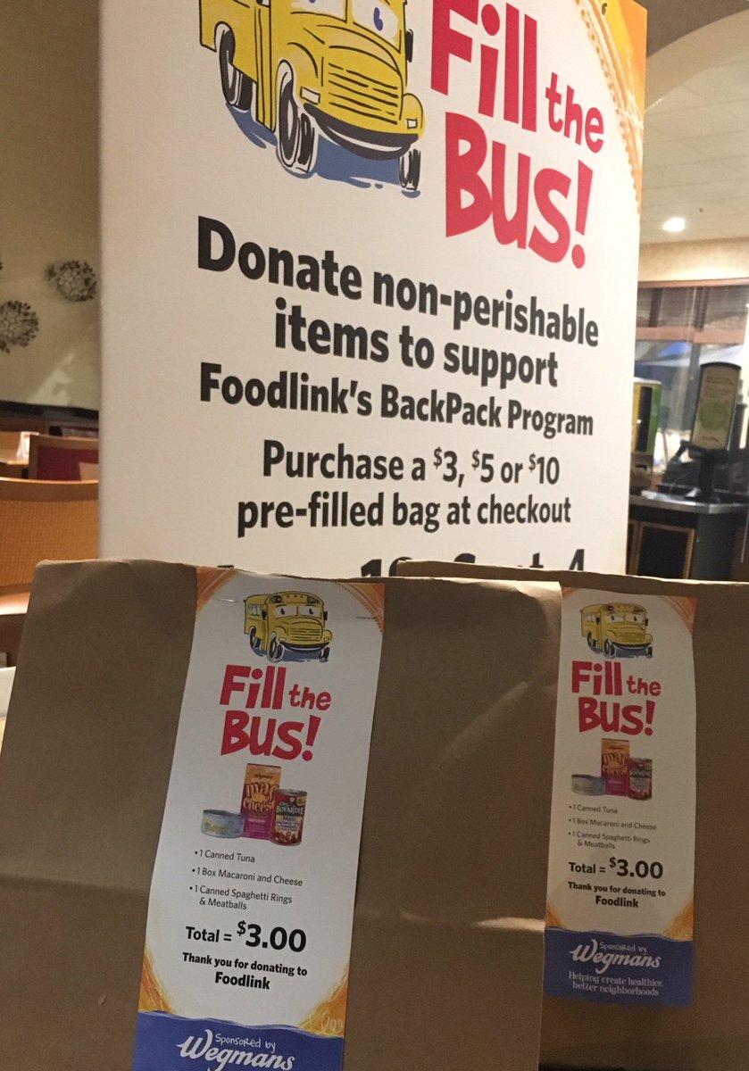 ICYMI, our TV appearance this morning on @FoxRochester: bit.ly/2L04r9J; Help us #FilltheBus next time you're at @Wegmans! #BackPack Program