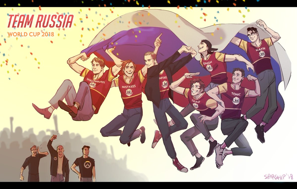 Amazing peace of art from our art contest by vk.com/starship!

#OWWC2018 #ForMotherRussia