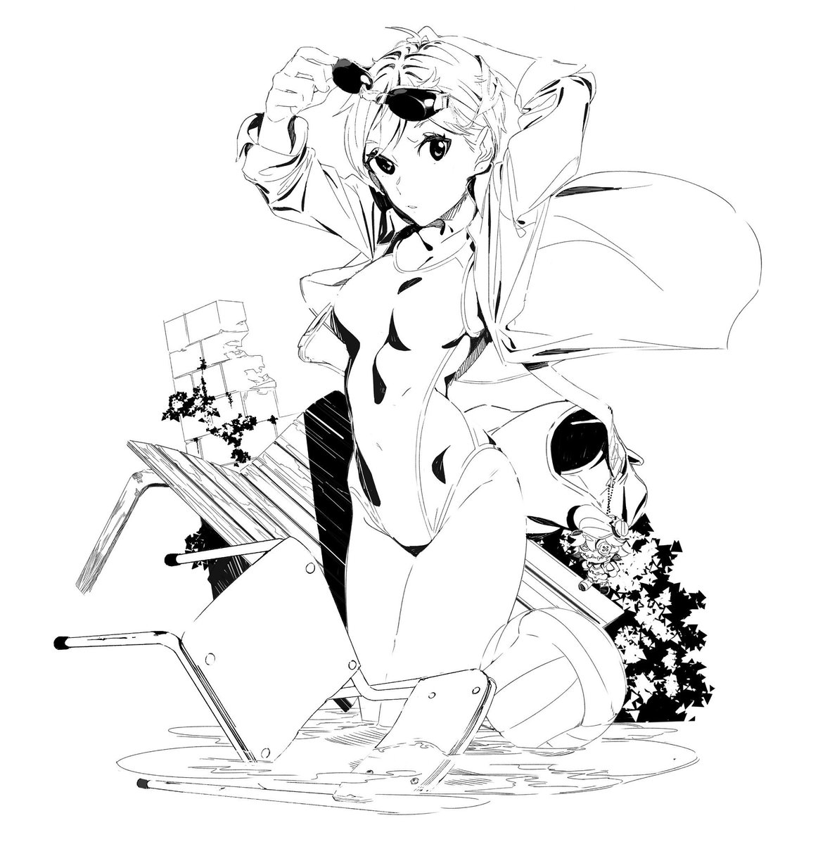@taisowbukurow なんか表示おかしかったんで線画あげ直します 