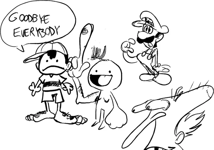 ive gotten to the point where i cant even draw luigi correctly so this is my last drawing forever 