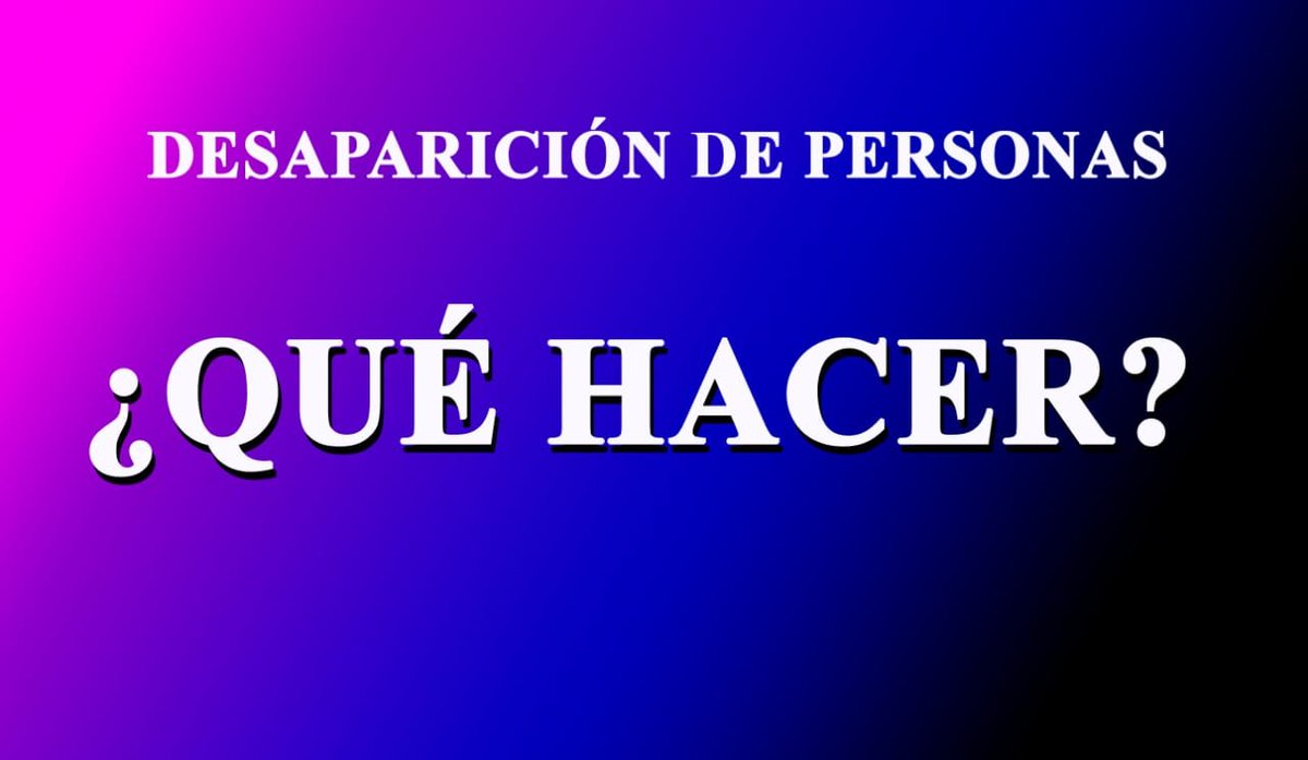 MarianaR31's tweet photo. En el siguiente hilo, qué es lo que se debe hacer -y lo que no- ante la desaparición de una persona. Nadie está preparado para una situación como esta, así que no está de más conocer nuestros derechos y las maneras en que podemos ayudar https://t.co/dTP51AFDZO